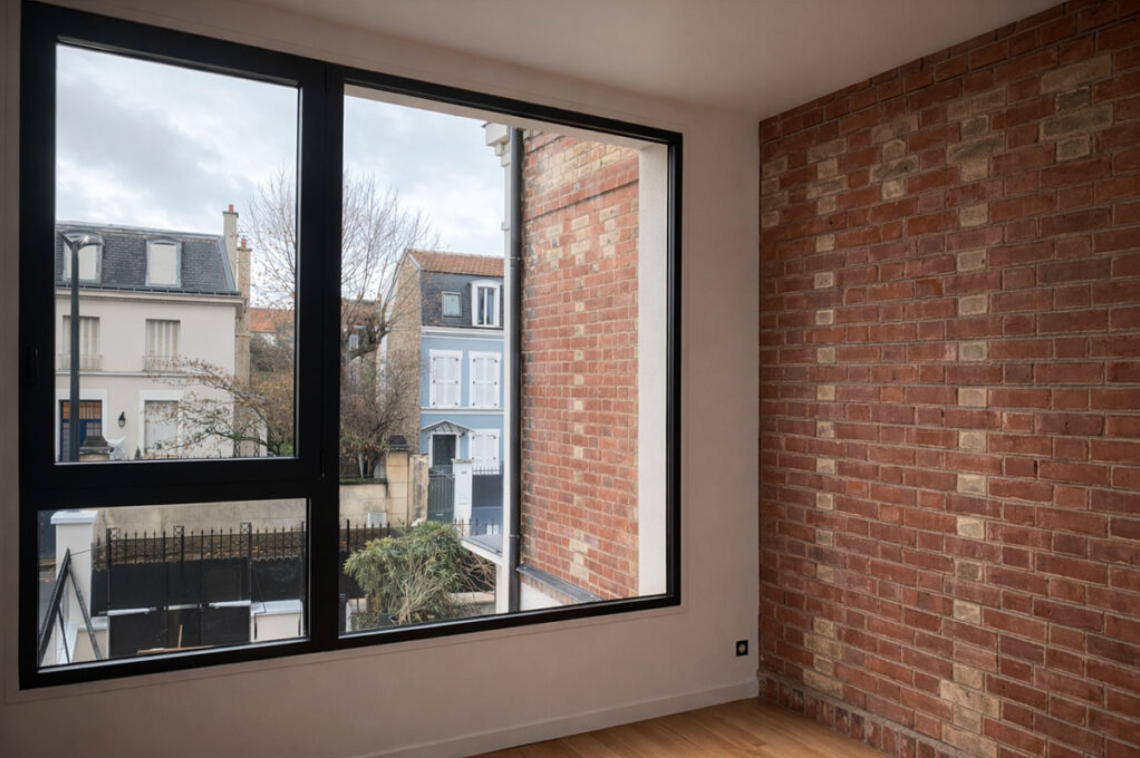 vue intérieur réhabilitation projet