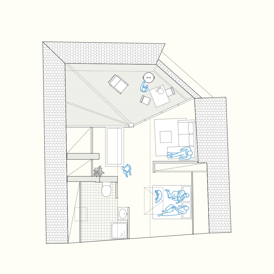 Plan projet Loft Montreuil