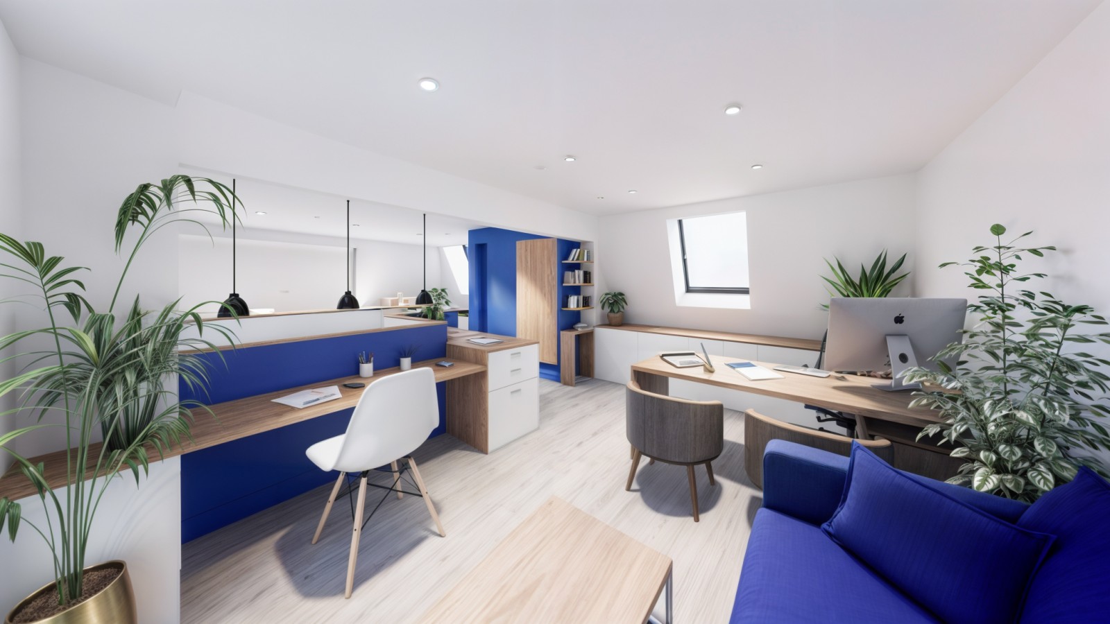 Vue des bureaux intérieurs