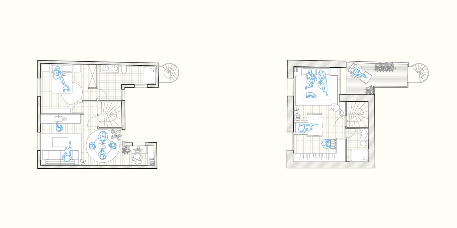 Plan du R+1 et R+2